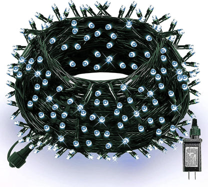Dazzle Bright 66FT 200 LED Christmas Lights, Christmas String Lights Plug in with 8 Modes