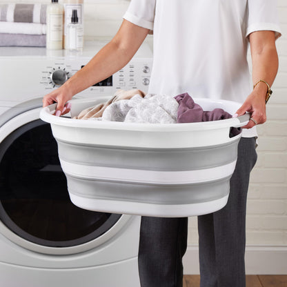 Laundry 360 Collapsible Laundry Basket | Portable | Space Saver Storage | 27 Liter Capacity | Store