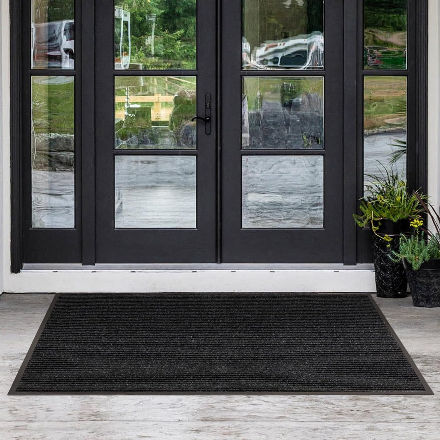 Large Front Door Mat, 72" x 48" Durable Front Doormat, Heavy Duty Large Welcome Door Matt for Home