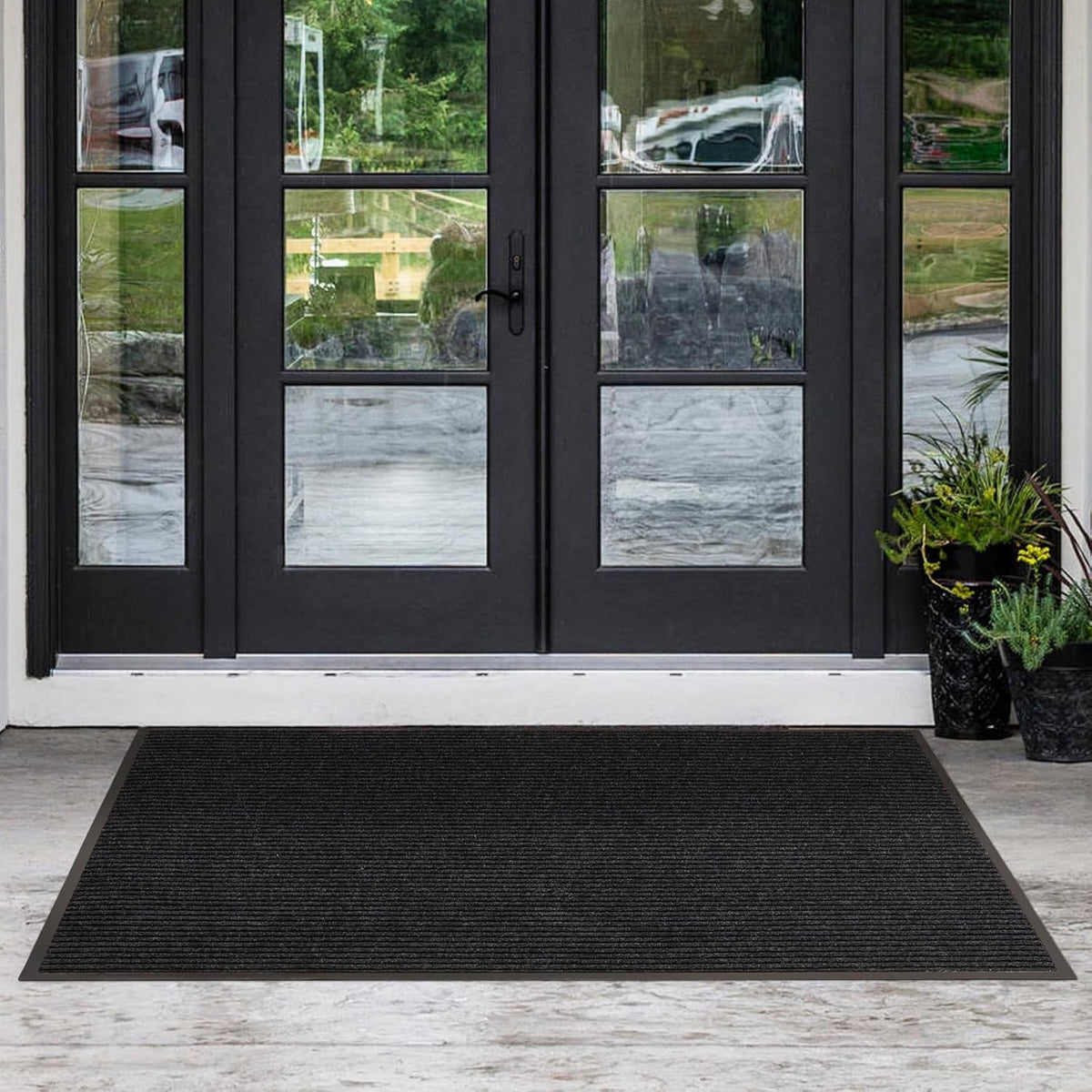 Large Front Door Mat, 72" x 48" Durable Front Doormat, Heavy Duty Large Welcome Door Matt for Home