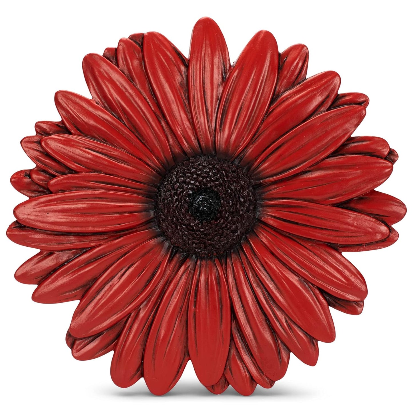 NAT & Jules Gerbera Daisy Flower Shaped Dimensional Indoor Outdoor 12 inch Cast Resin Decorative