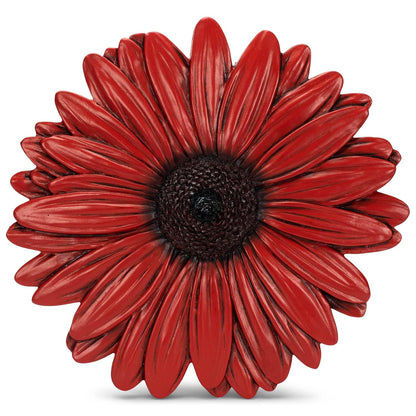 NAT & Jules Gerbera Daisy Flower Shaped Dimensional Indoor Outdoor 12 inch Cast Resin Decorative