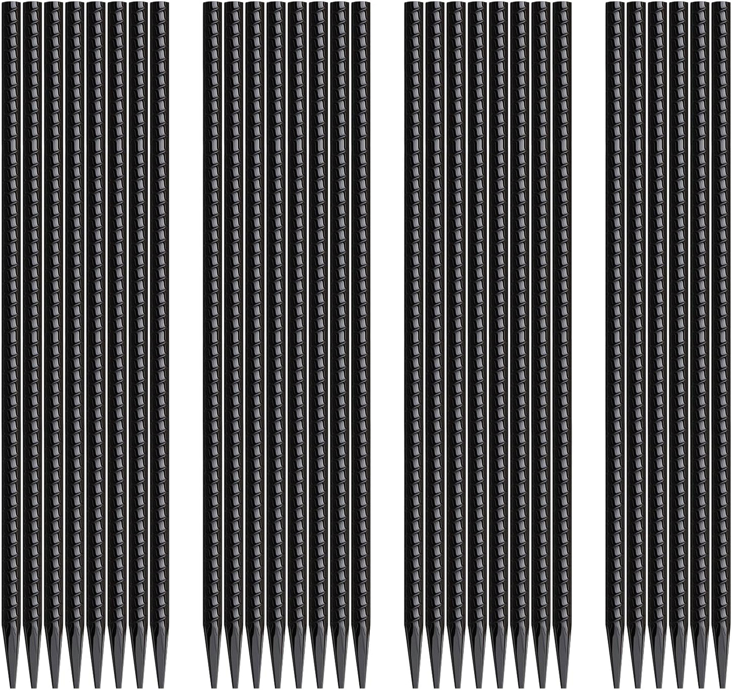16 Inch Rebar Stakes 30 Pack Heavy Duty Ground Anchors with Chisel Point End Long Straight Steel