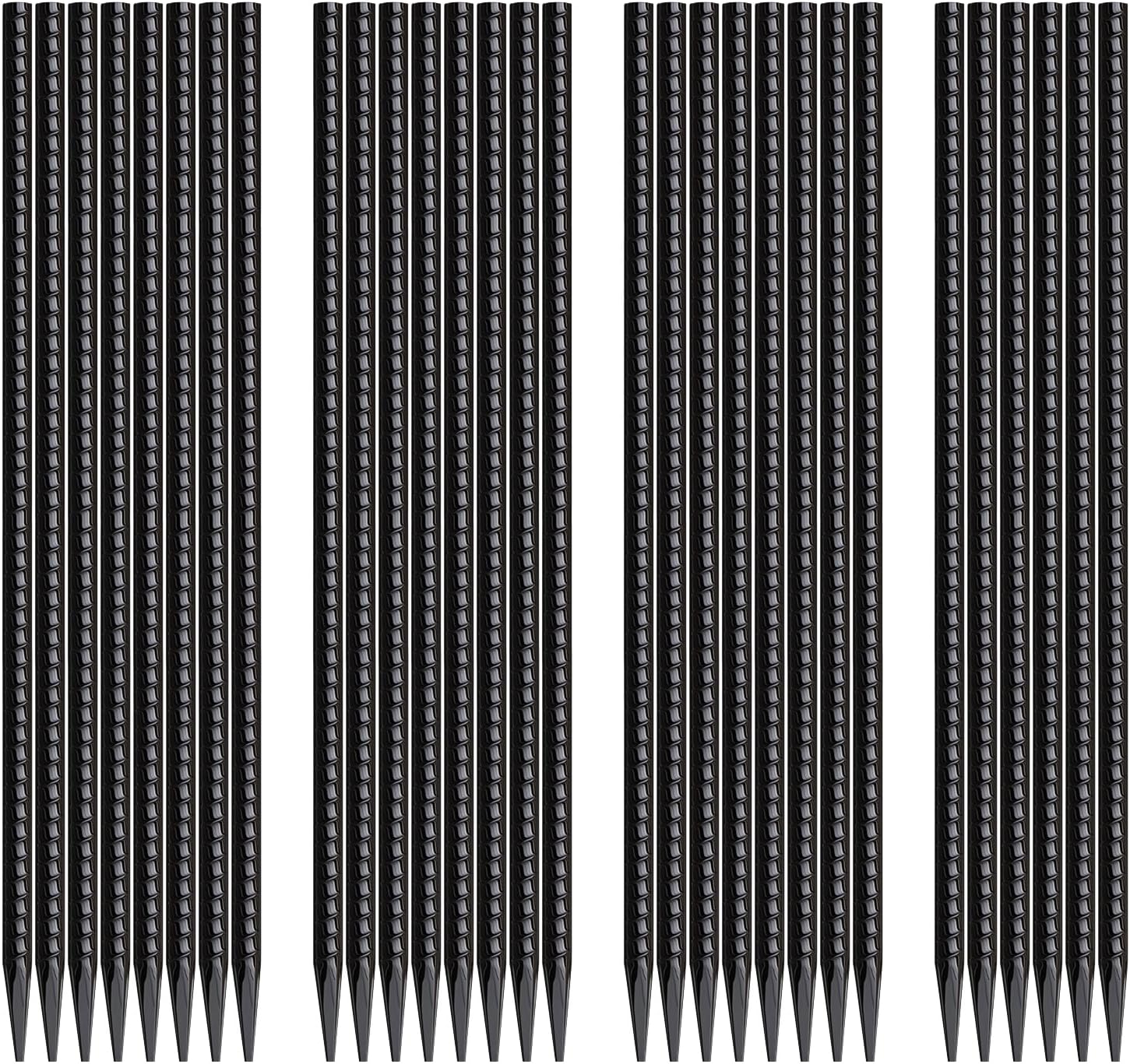 16 Inch Rebar Stakes 30 Pack Heavy Duty Ground Anchors with Chisel Point End Long Straight Steel