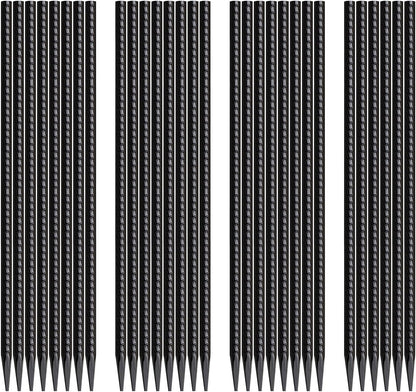 16 Inch Rebar Stakes 30 Pack Heavy Duty Ground Anchors with Chisel Point End Long Straight Steel