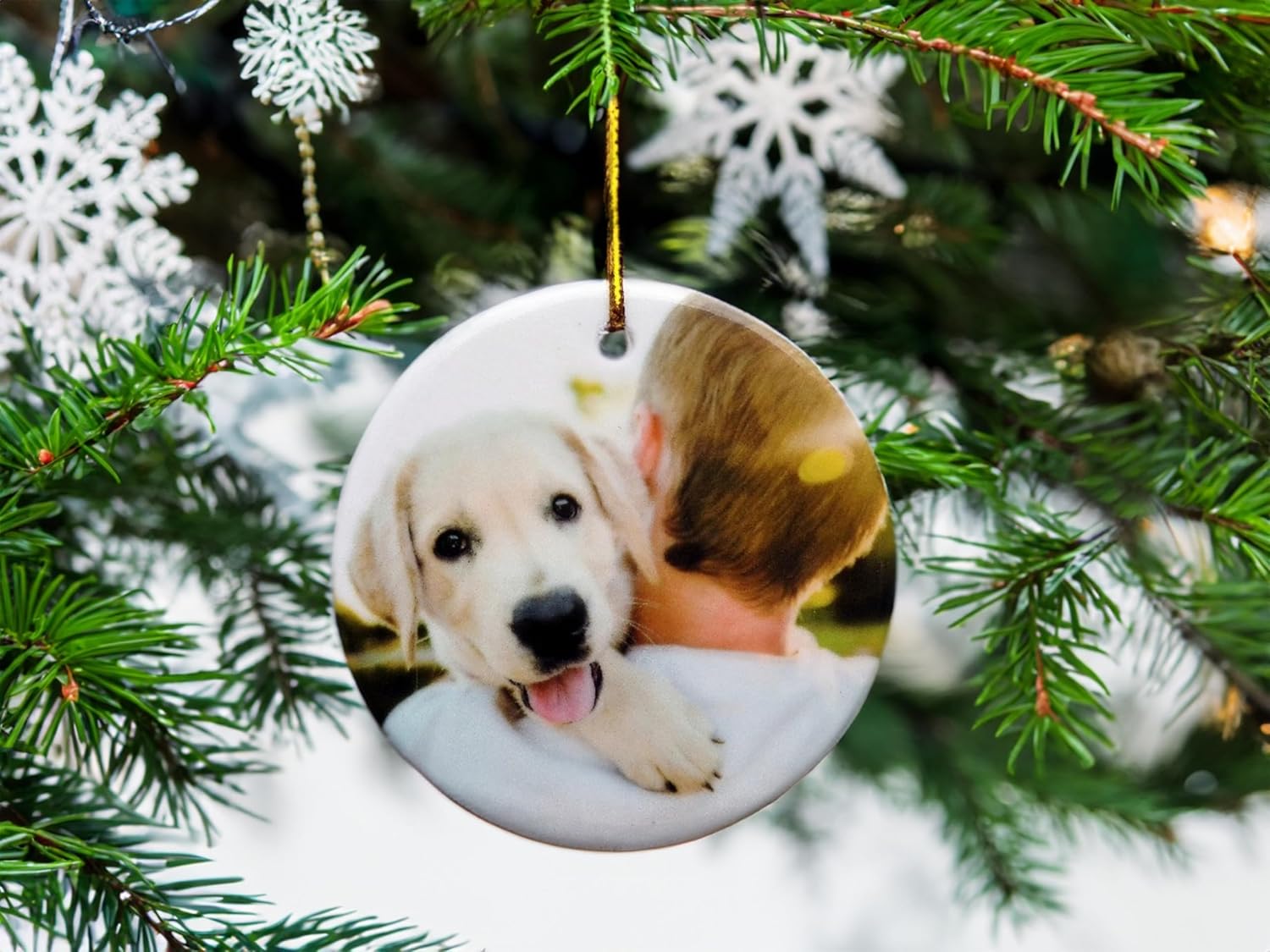 Personalized Christmas Ornament, Add Photo Text or Art Design and Make Your own Customized 3”