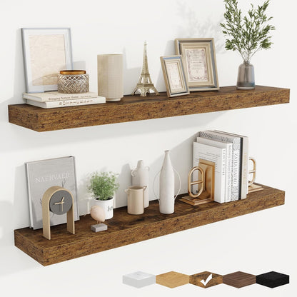 fuqing Floating Shelves for Wall, Bathroom Shelf Wall Mounted for Storage, Shelves with Invisible