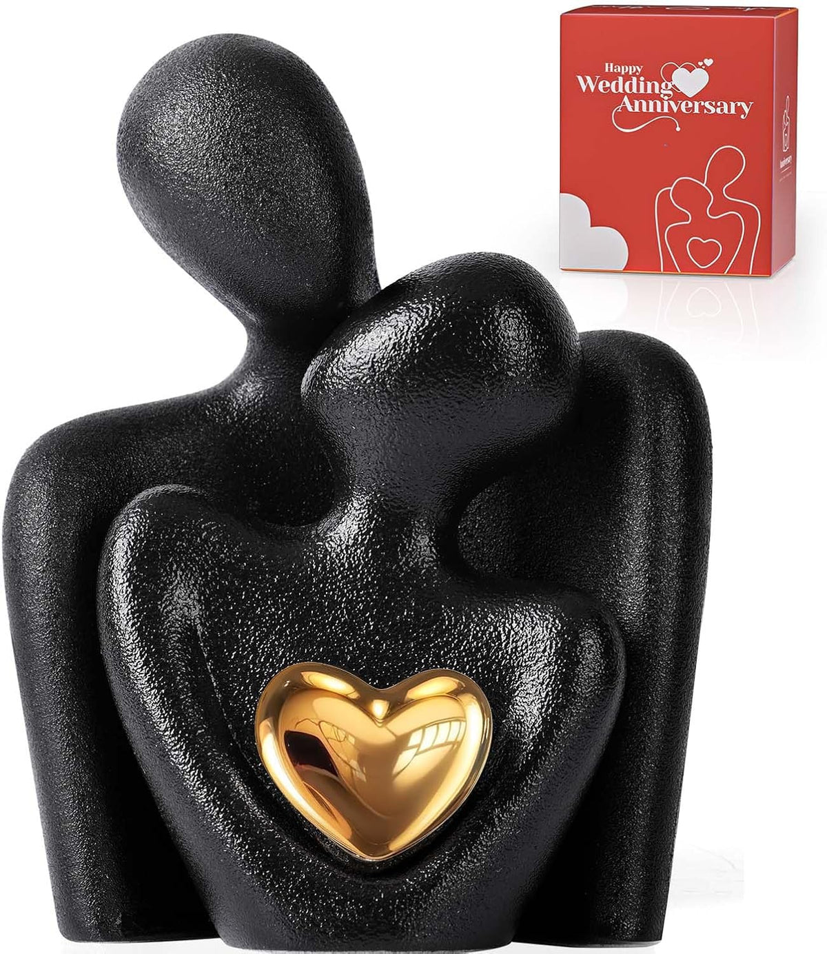 XMGZQ Mini Couple Statue Tv Stand Decor Items for Living Room Home Decor,Bedroom Decor for Couples