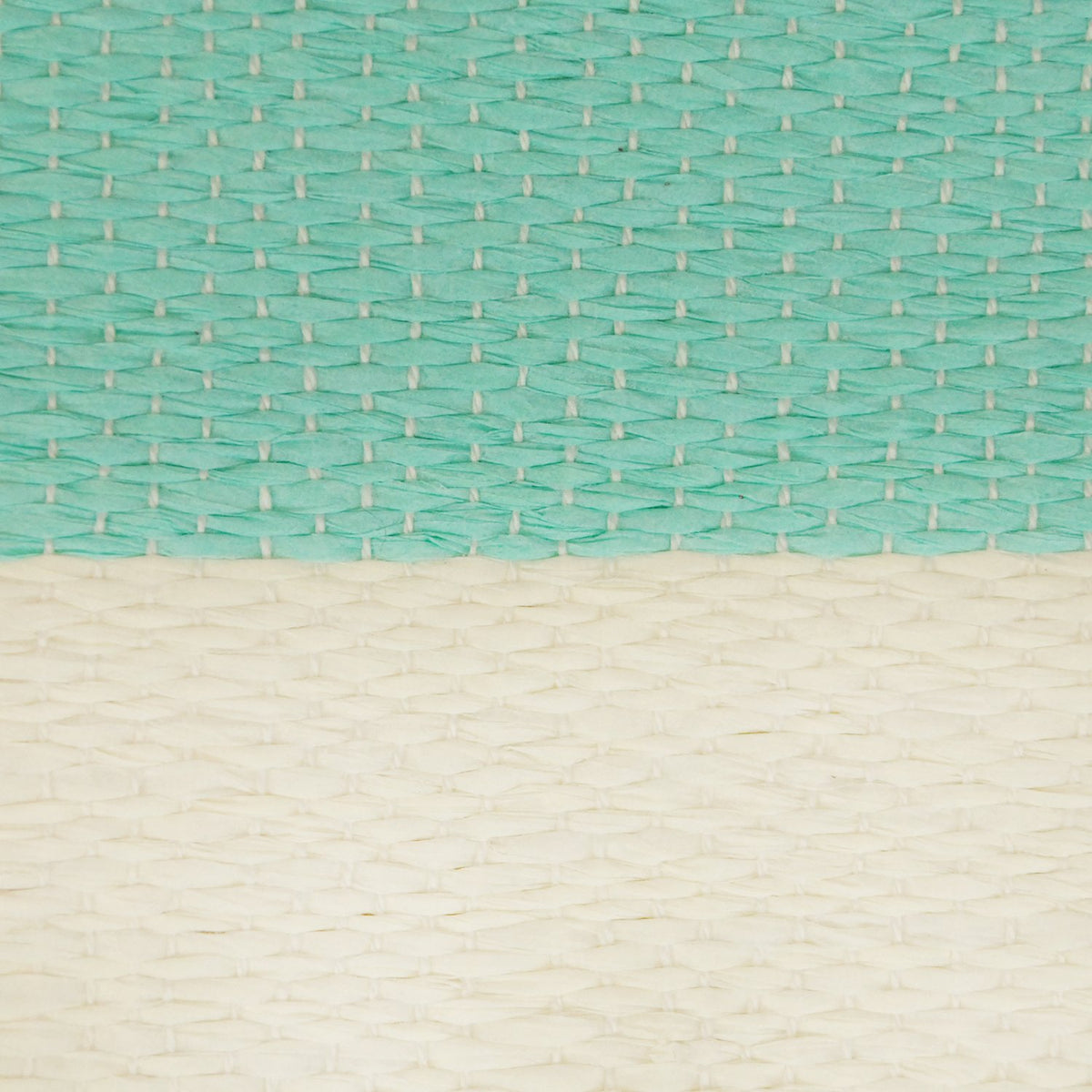 DII Durable Woven Striped Storage Bin Collapsible with Soft Rope Handles Reinforced with Metal