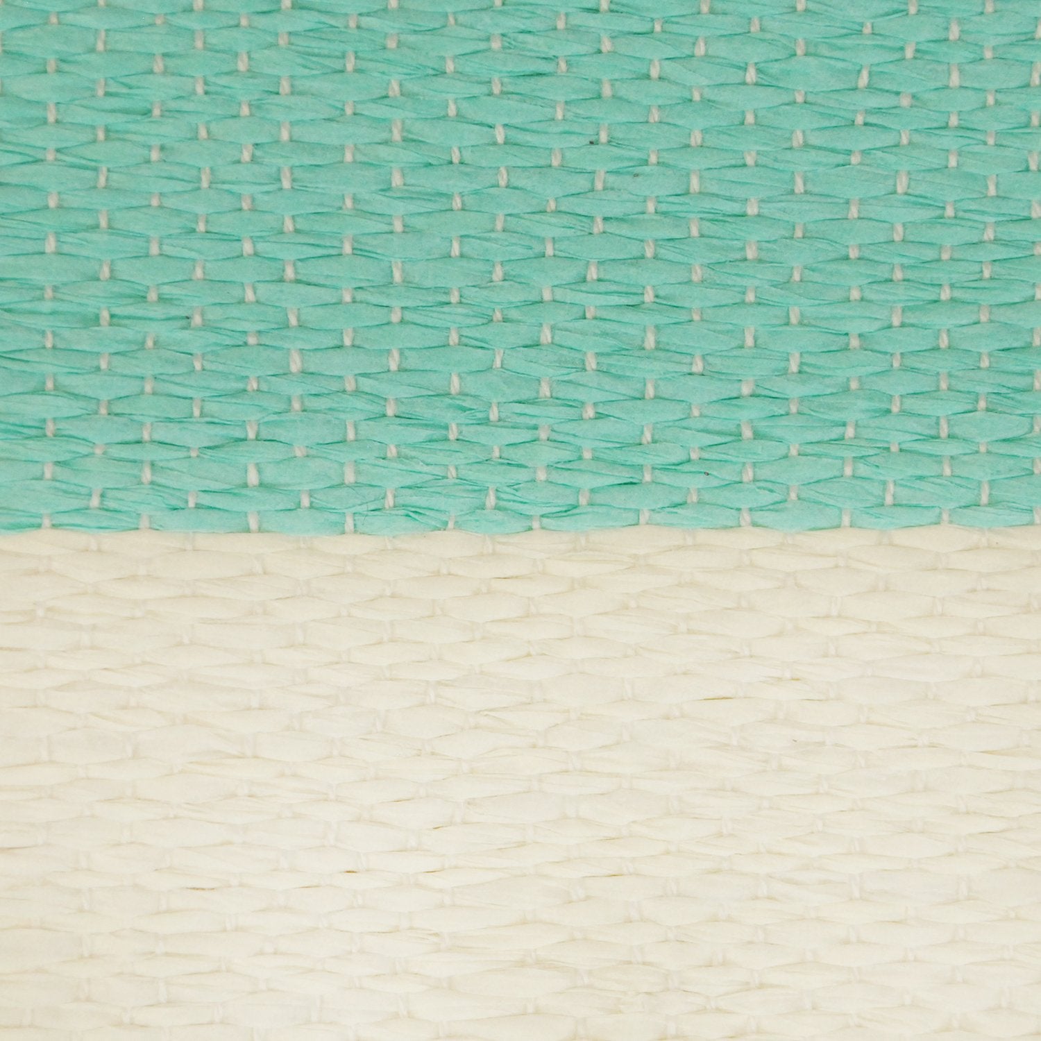 DII Durable Woven Striped Storage Bin Collapsible with Soft Rope Handles Reinforced with Metal