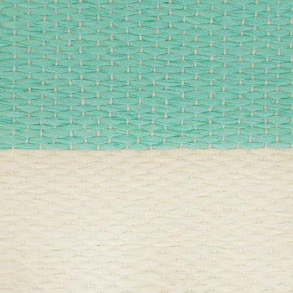 DII Durable Woven Striped Storage Bin Collapsible with Soft Rope Handles Reinforced with Metal
