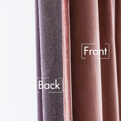 MIULEE Velvet Curtains 108 Inches Long 2 Panels - Pinch Pleated Luxury Room Darkening Curtains for
