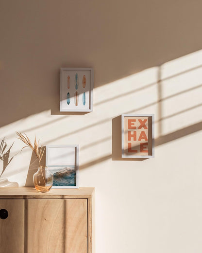 HAUS AND HUES 5x7 White Metal Picture Frames - Photo Frames 5X7 - Features Premium Aluminum