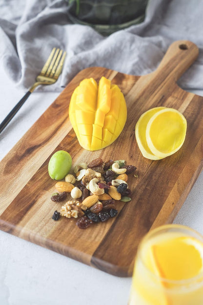 Acacia Wood Cutting Board - Wooden Kitchen Cutting Board for Meat, Cheese, Bread,Vegetables