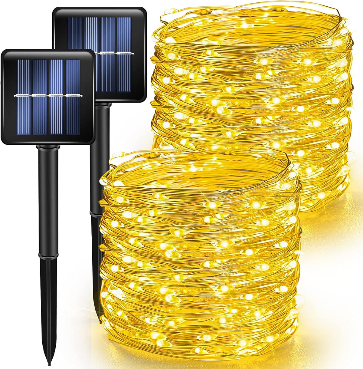 TW SHINE Warm White Solar String Lights Outdoor, Total 80 FT 240 LED Solar Powered Waterproof Fairy