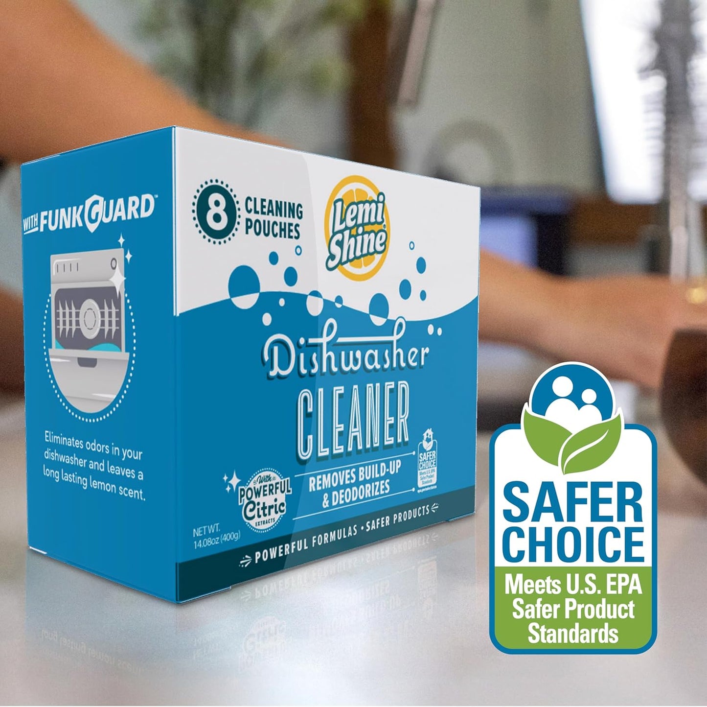 Lemi Shine Natural Dishwasher Cleaner Powered By Citric Acid | 100% Guaranteed Hard Water Cleaning