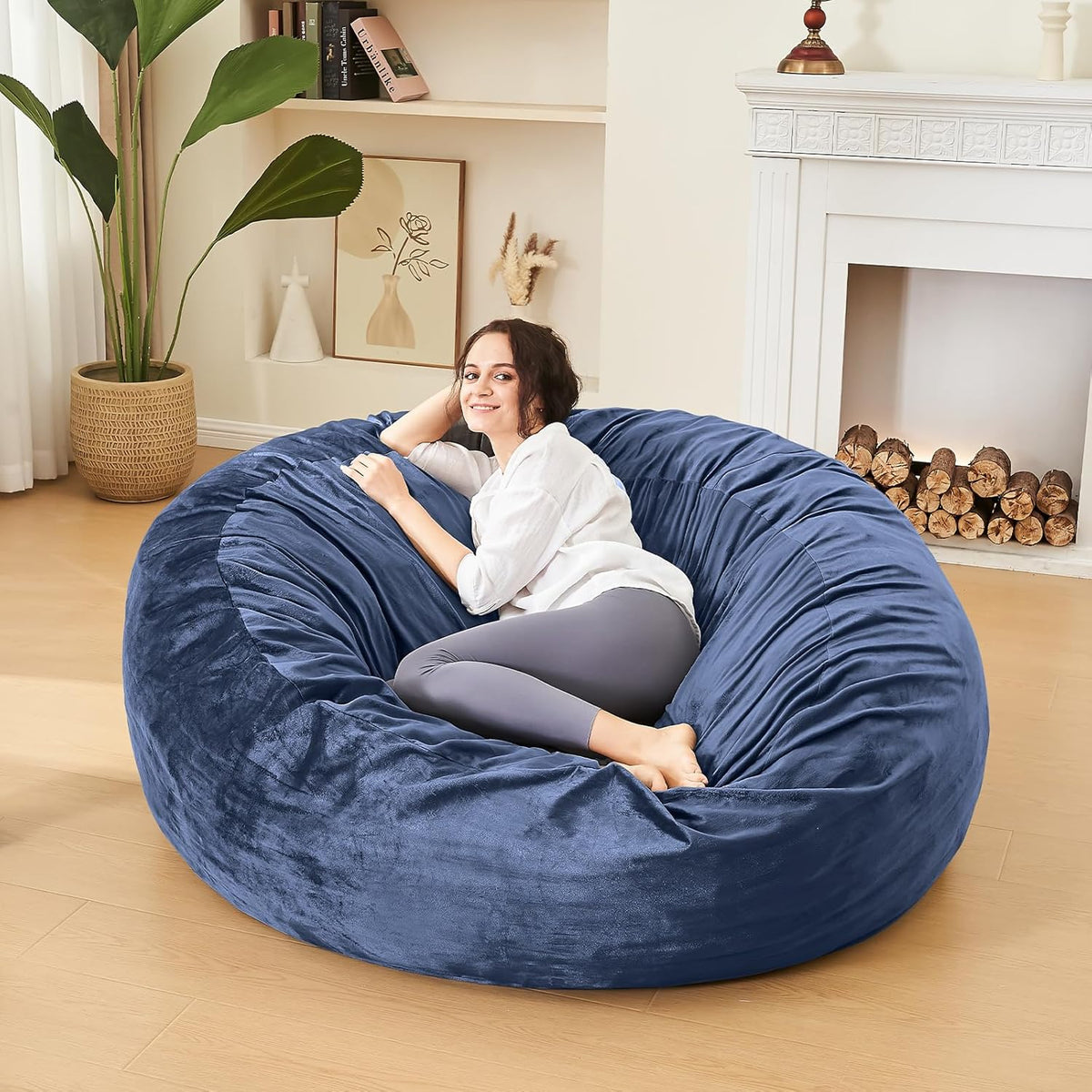 Bean Bag Chairs for Adults - Memory Foam Furniture BeanBag Chair - Kids/Teens Sofa with Soft Micro