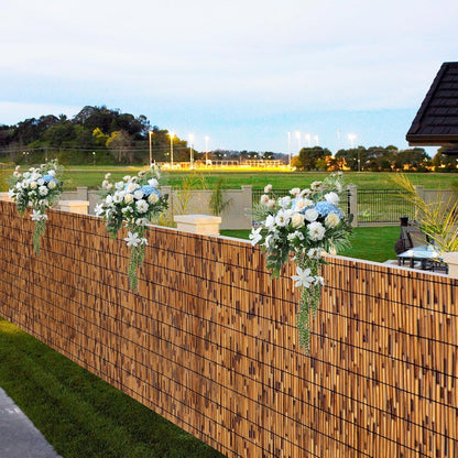 1 Pack Natural Reed Fence,4FT X 16.4FT Bamboo Fencing Privacy Reed Screening for Outdoor, Gallery
