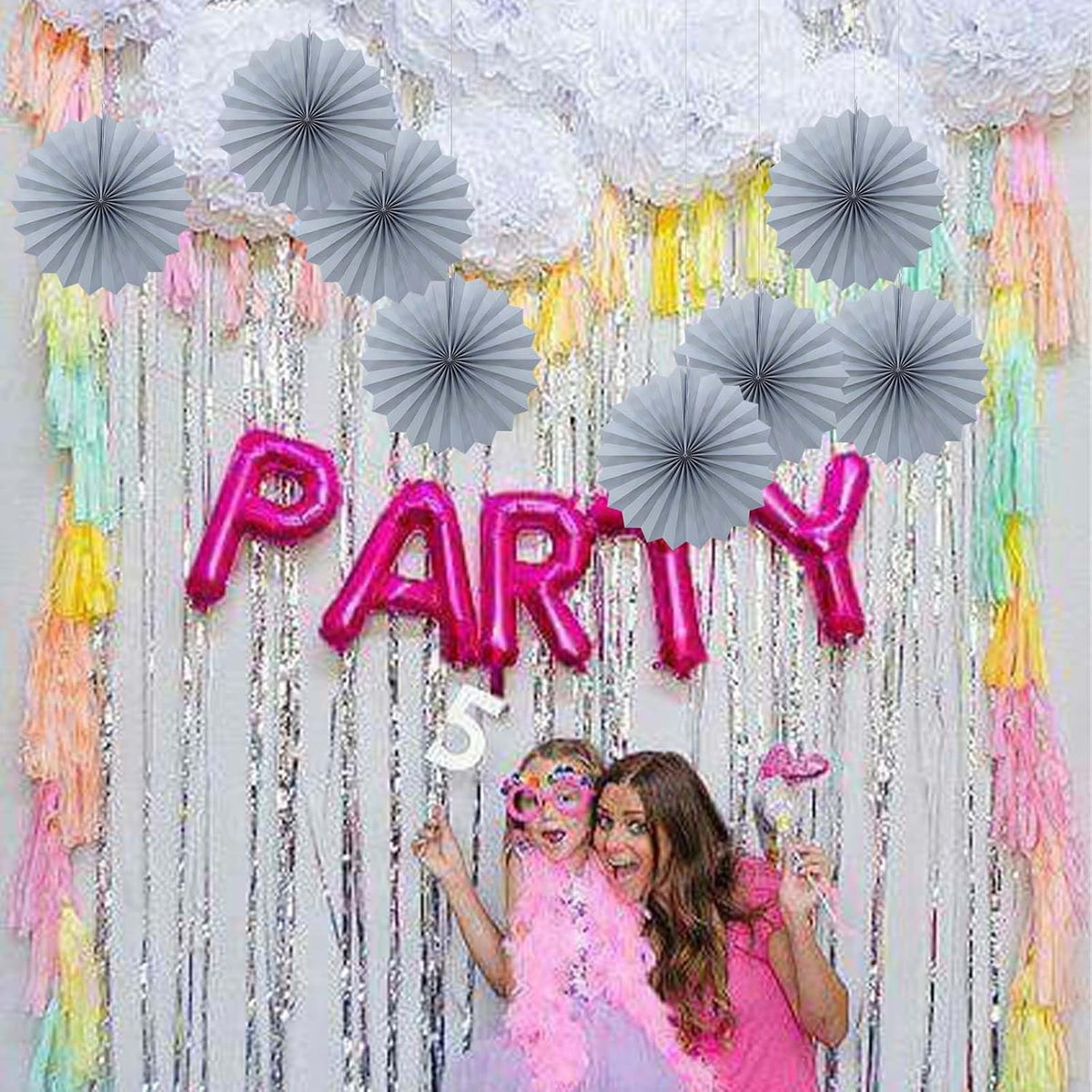Gray Party Decorations,Wedding Decorations for Party Events Accessories,Anniversary