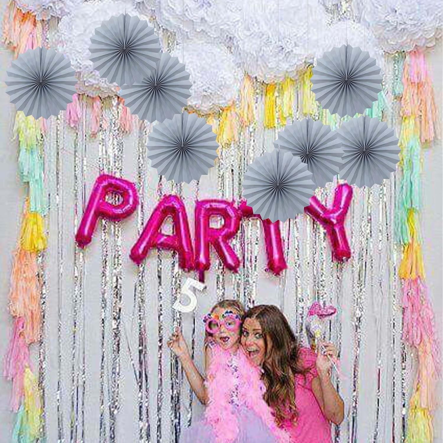 Gray Party Decorations,Wedding Decorations for Party Events Accessories,Anniversary