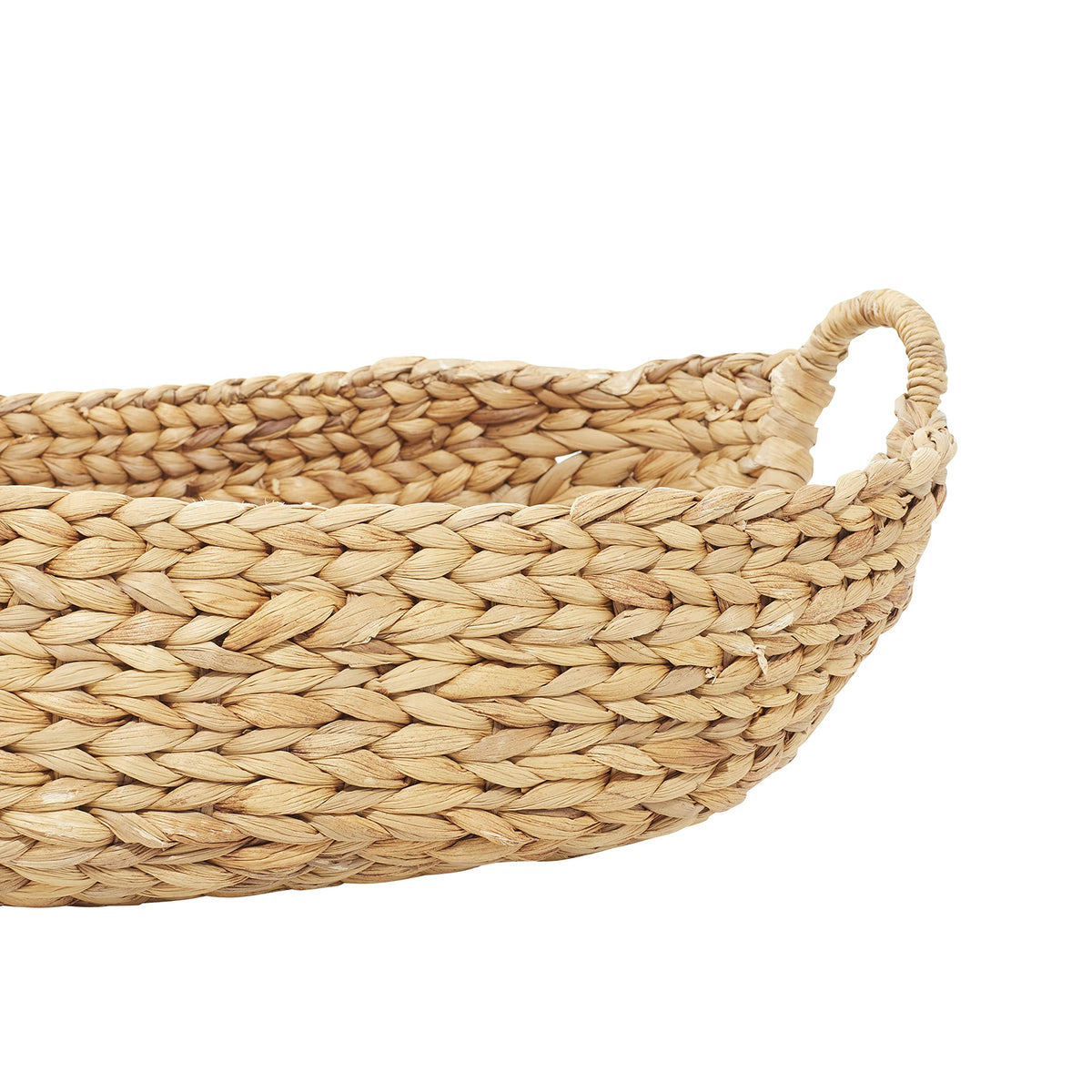 Deco 79 Seagrass Handmade Decorative and Functional Storage Basket Basket Organizer with Metal
