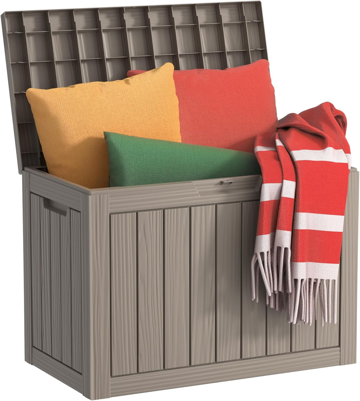 DRATO 45 Gallon Deck Box, Outdoor Storage Box for Patio Furniture, Patio Cushions, Gardening Tools