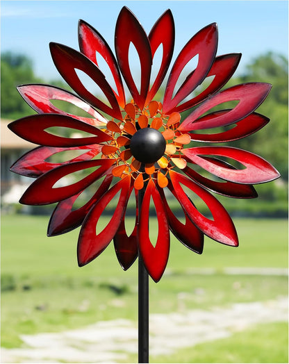 Wind Spinners Outdoor - Large Kinetic Metal Wind Sculptures & Spinners for Yard and Garden, Yard
