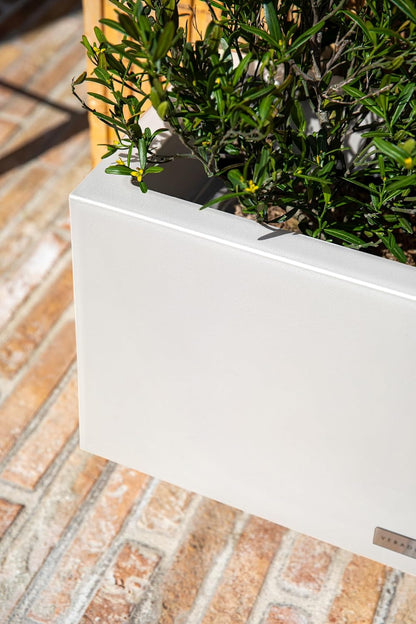 Veradek Block Series Long Box Planter - Large Rectangular Planter for Indoor or Outdoor Patio/Porch