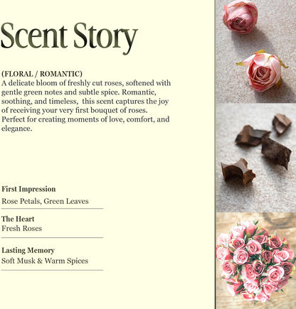 Scented Luxury Candles in Handmade Ceramic Jars, Soy Wax | Canal Rose – Rose Bud & Oud Scented
