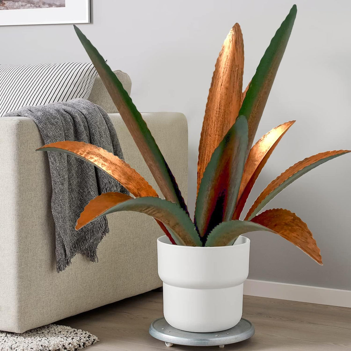 DIY Metal Agave Plant Art Yard Tequila Art Sculpture, Tequila Rustic Garden Sculpture Statue