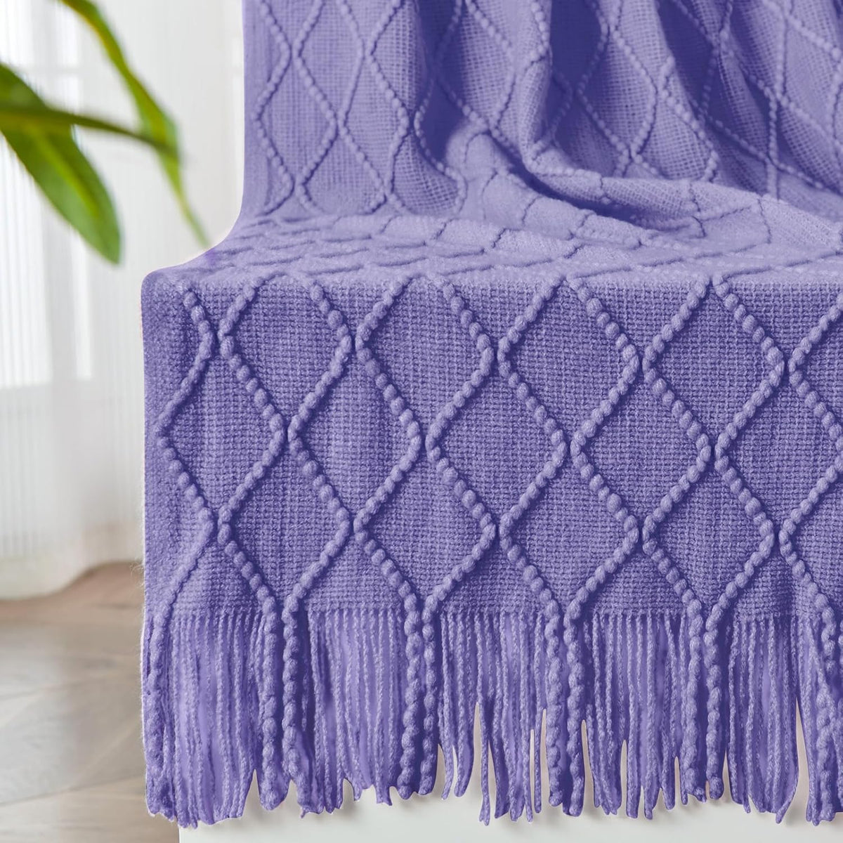 inhand Knitted Throw Blanket for Couch and Bed, Soft Living Room Home Decor Knitted Blanket with