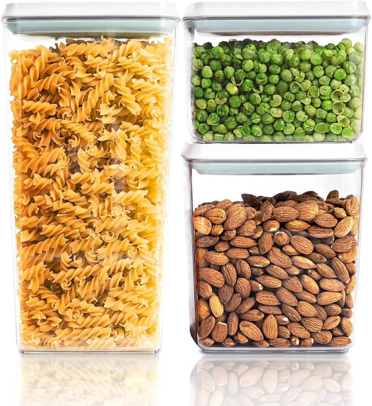 Pop Top Food Storage Containers, Leakproof Pantry Food Storage Containers, Kitchen Storage