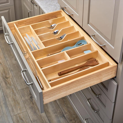 Rev-A-Shelf Trim-to-Fit Silverware Drawer Organizer For Kitchen Utensils, Cutlery Cabinet Storage
