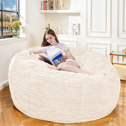Large Bean Bag Chair, 6FT Giant Beanbag Chairs with Memory Foam Filled, Bean Bag Chairs for Adults
