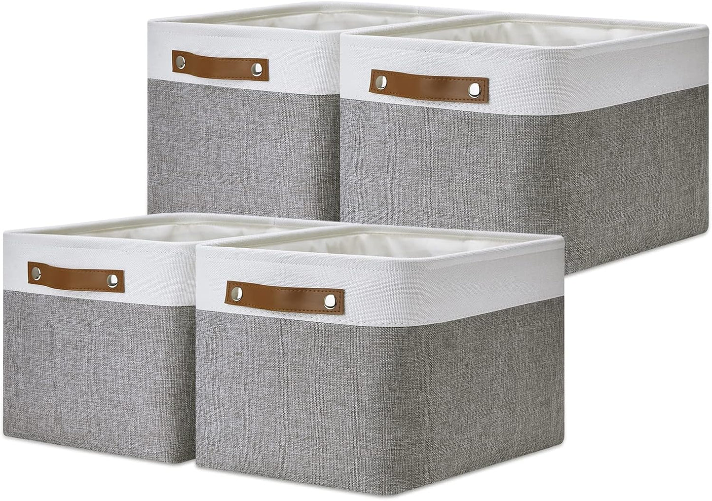 DULLEMELO Fabric Baskets for Storage, Office, Home,Nursery,Organizing Baskets for Shelves, Bedroom