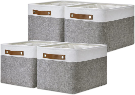 DULLEMELO Fabric Baskets for Storage, Office, Home,Nursery,Organizing Baskets for Shelves, Bedroom