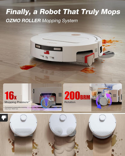 Yeedi M14 Plus Robot Vacuum and Mop with All-in-One Station, 18000Pa, OZMO Roller Instant