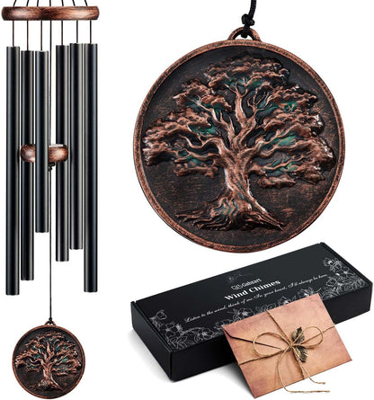 Wind Chimes for Outside, Tree of Life Deep Tone Vintage Wind Chime Outdoor Clearance