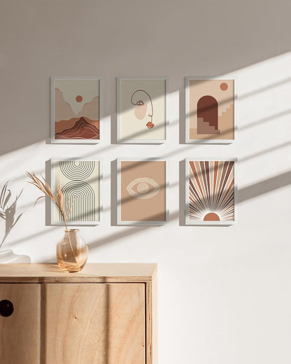 HAUS AND HUES 6x8 White Oak Wooden Picture Frame - Set of 25 6x8 Poster Frame - Premium Oak