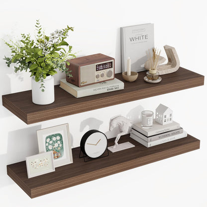 36 Inch Floating Shelves, 36"x9.25"x1.5" Inch Deep Floating Shelves for Wall, Wooden Shelves for