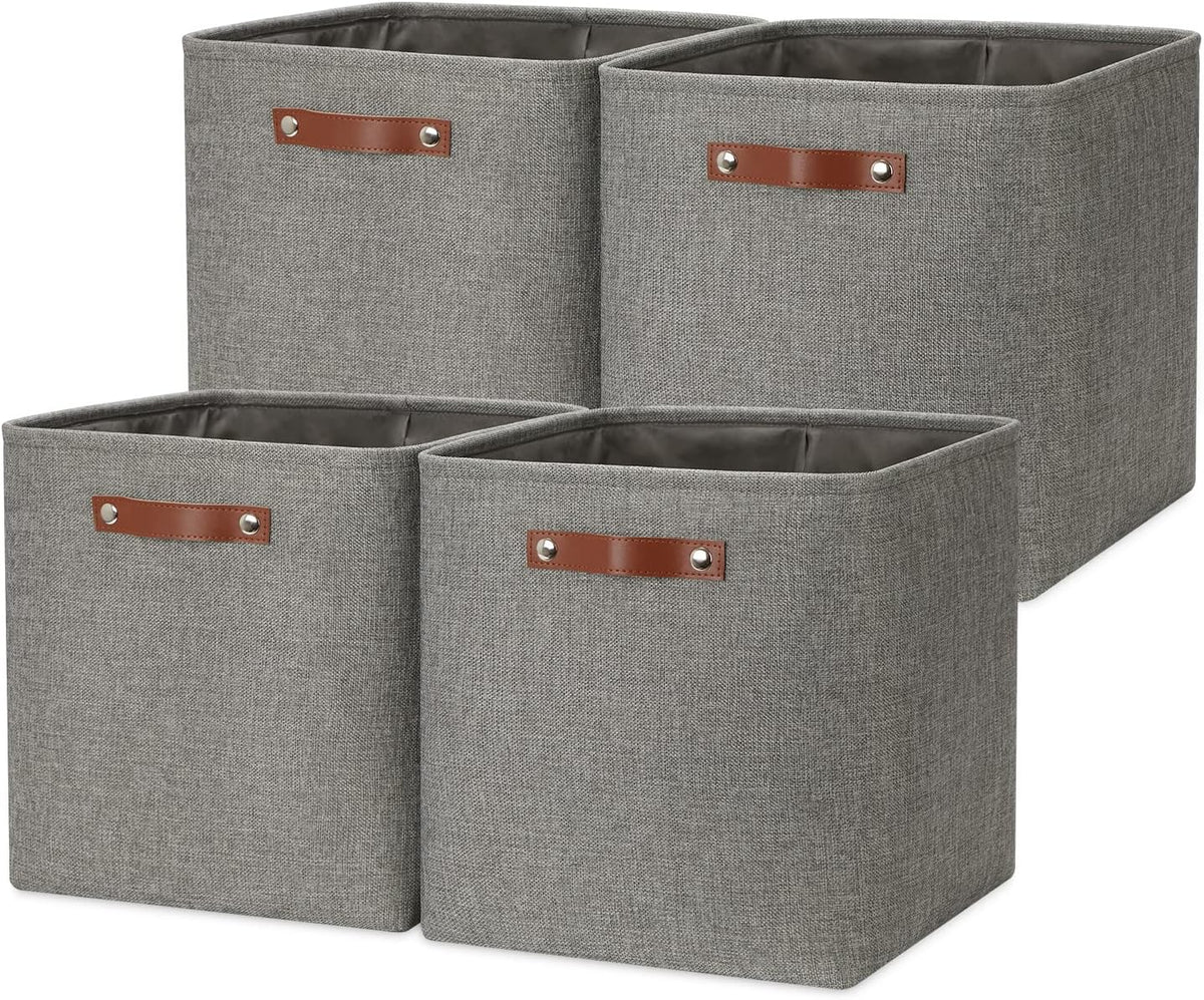 DULLEMELO Cube Storage Boxes,13 inch Fabric Baskets Closet Storage Bins for Home Organization and