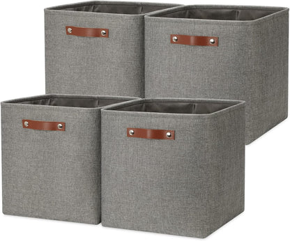 DULLEMELO Cube Storage Boxes,13 inch Fabric Baskets Closet Storage Bins for Home Organization and