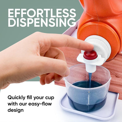 Skywin Laundry Room Organizer and Drip Tray - Soap Cup Storage for Liquid Detergent Containers