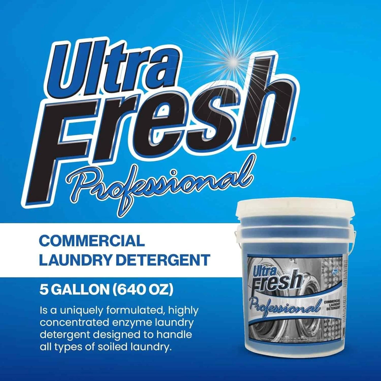 Ultra Fresh® Professional™ Commercial Laundry Detergent, 5 Gallons – Liquid with Easy Dispensing