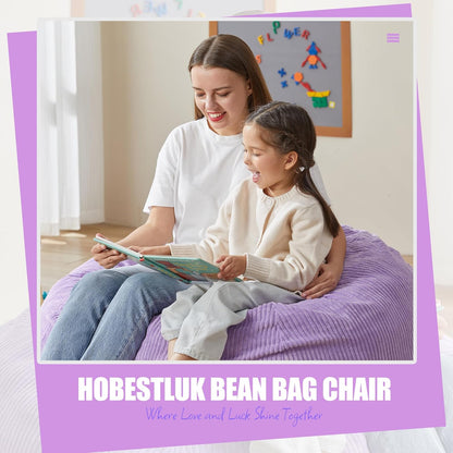 Hobestluk 3.5FT Bean Bag Chair Adult Bean Bag Chair Large Bean Bag Chair with Filler Included
