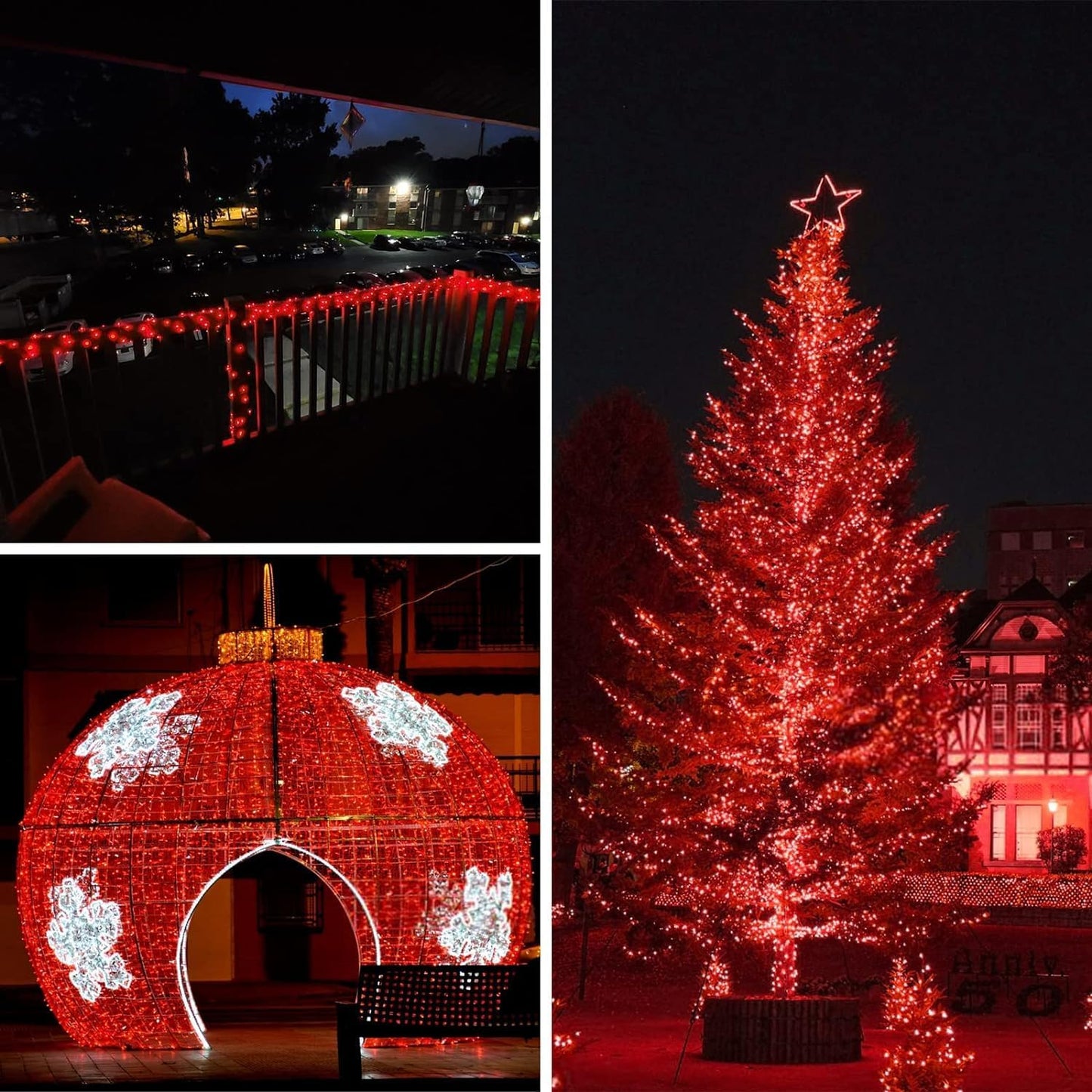 Solar String Lights Outdoor, 2-Pack Total 80FT 200 LED Solar Christmas Twinkle Lights Outside