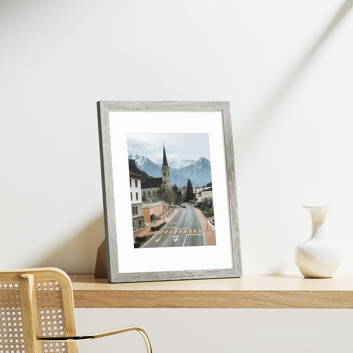 Vittanly 11x14 Picture Frames Set of 9, Shatter Resistant Plexiglass, Display 8x10 Pictures with