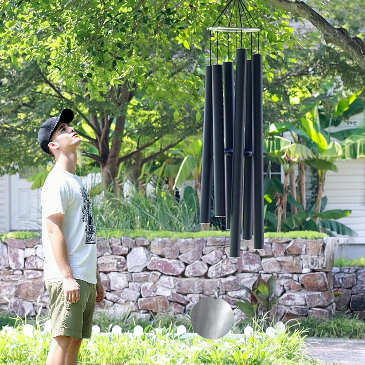 ASTARIN 78 Inch Wind Chimes for Outside with 6 Tubes Tuned Relaxing Melody, Extra Large Wind Chimes