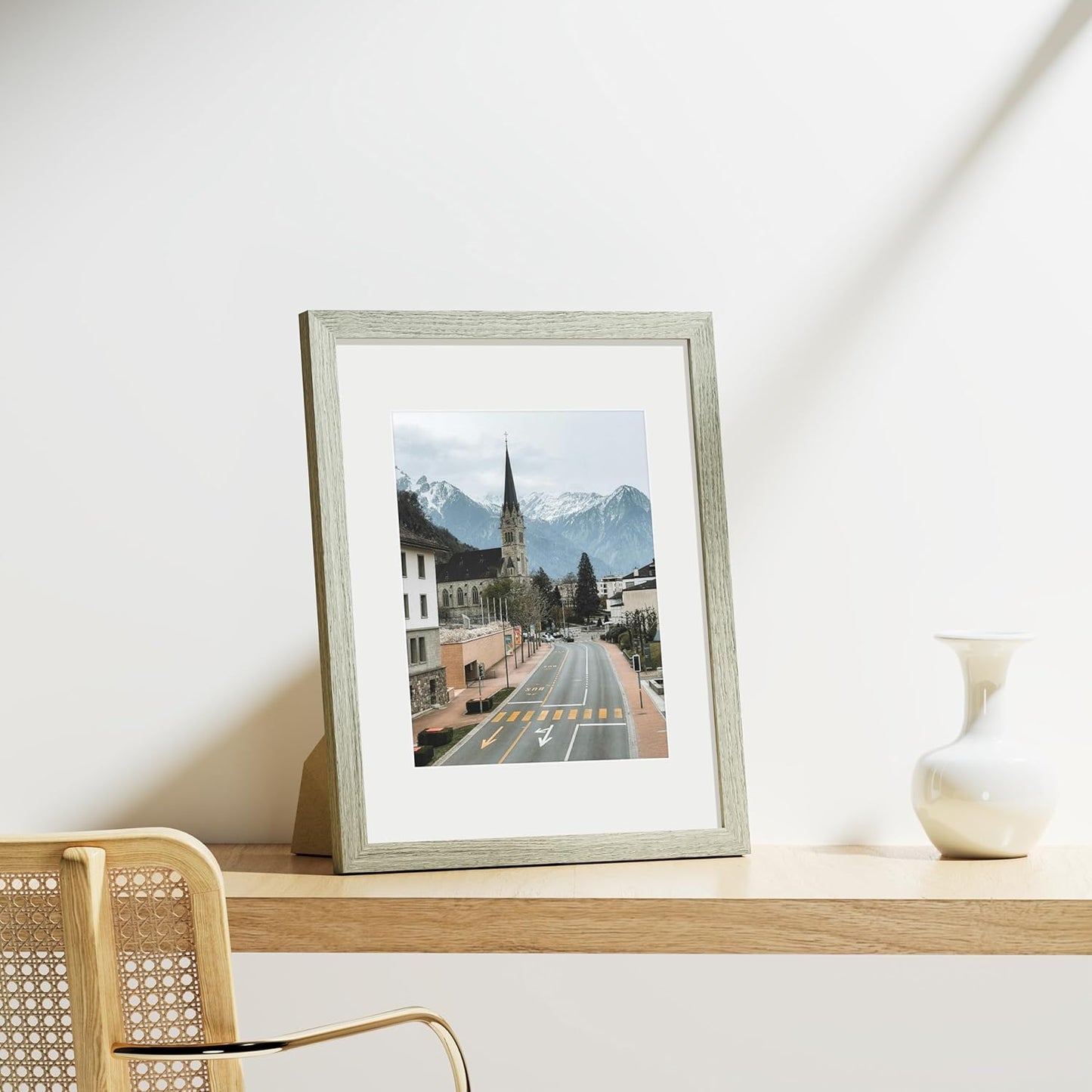 Vittanly 11x14 Picture Frames Set of 9, Shatter Resistant Plexiglass, Display 8x10 Pictures with