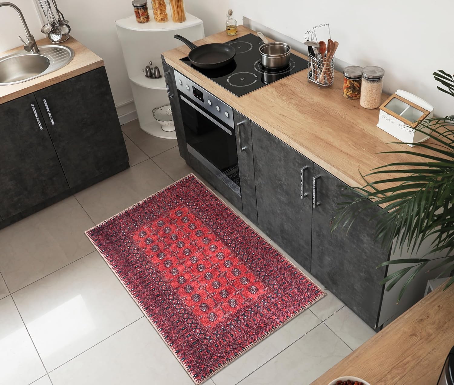 Keen Home Design 2x3 Rug - Machine Washable Entry Rug with Non-Slip Backing, Ideal for Enteryway